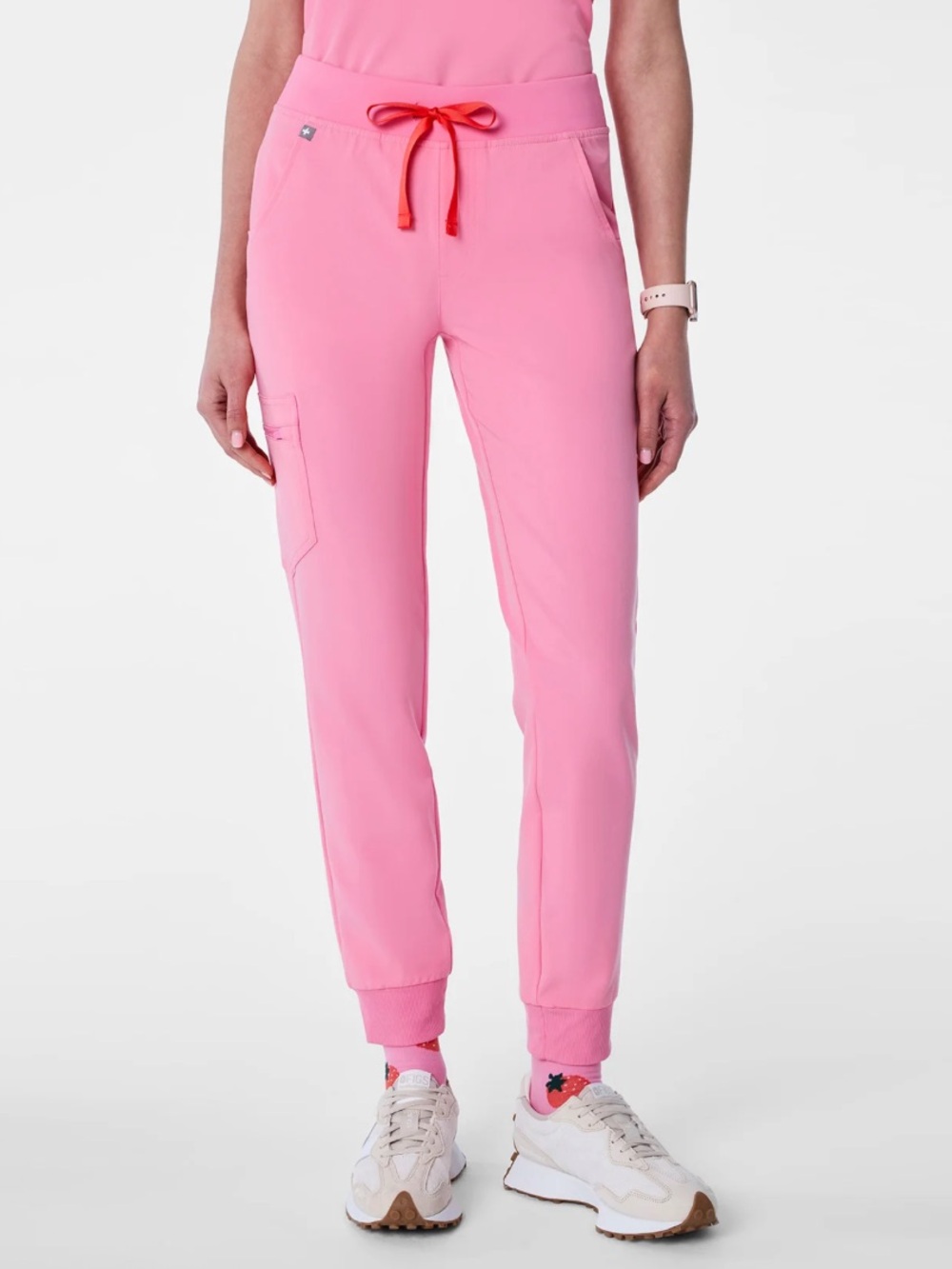 Figs Zamora Sunrise Pink jogger scrub pants XS regular waist and length XS NWT